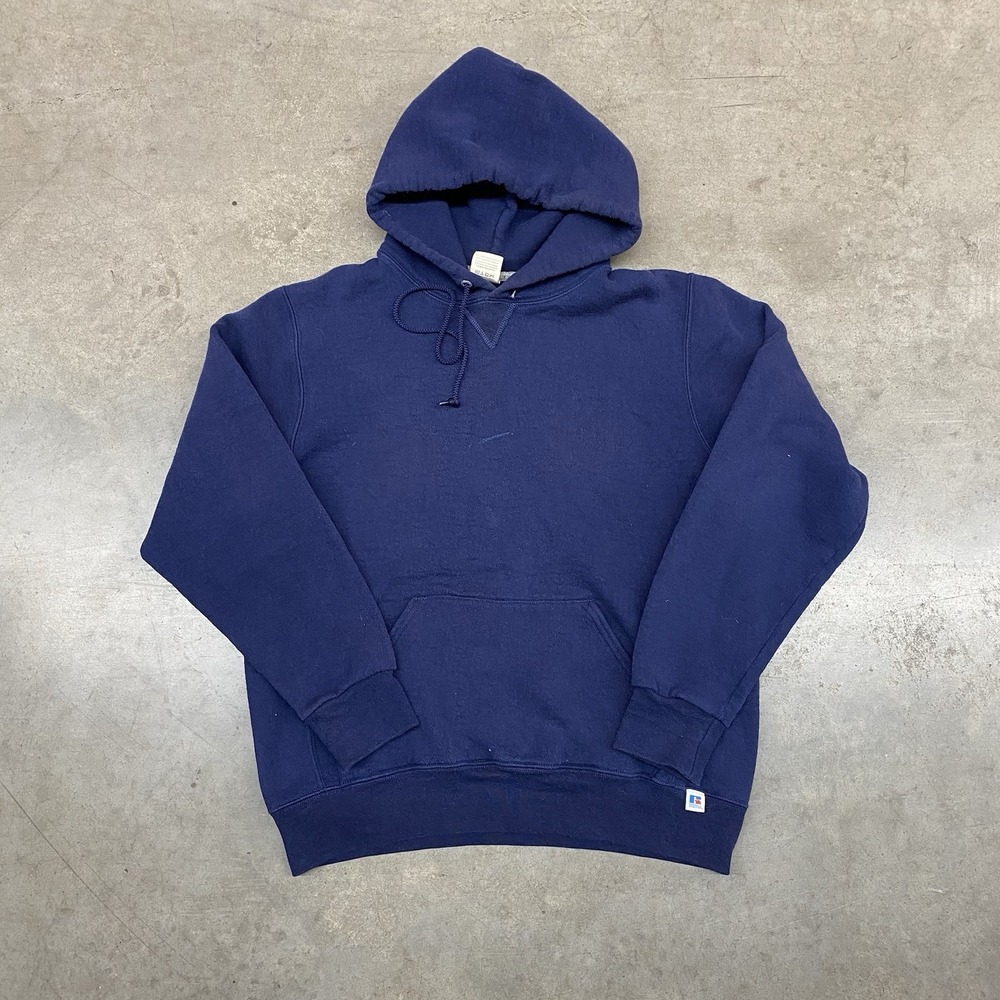 Russell Athletic‎ Pullover Hoodie Navy Y2K Men's Medium